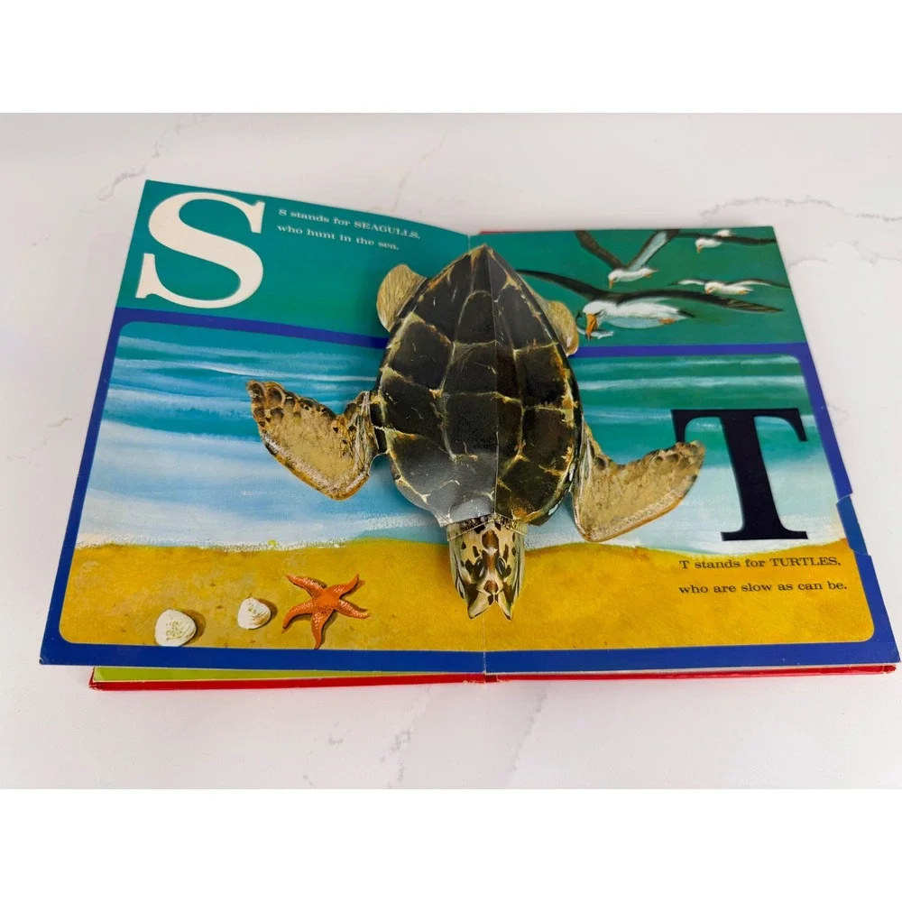 Norcross Animal-Alphabet Pop-Up Book 1967 vtg Akihito Shirakawa Hardcover ABC